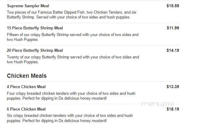 Captain D's Seafood - Leesburg, FL menu_pic