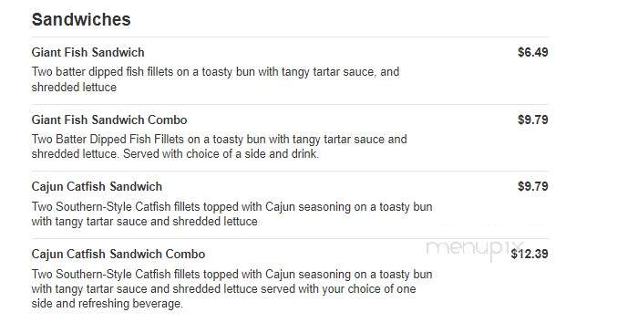 Captain D's Seafood - Leesburg, FL menu_pic