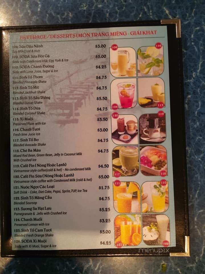 Nhu Quynh Restaurant - Winnipeg, MB menu_pic
