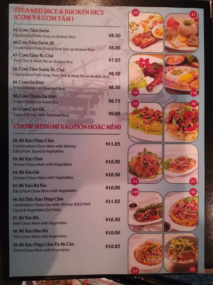Nhu Quynh Restaurant - Winnipeg, MB menu_pic