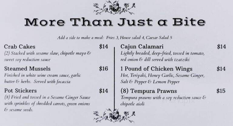 Maple Bay Marina - Duncan, BC menu_pic