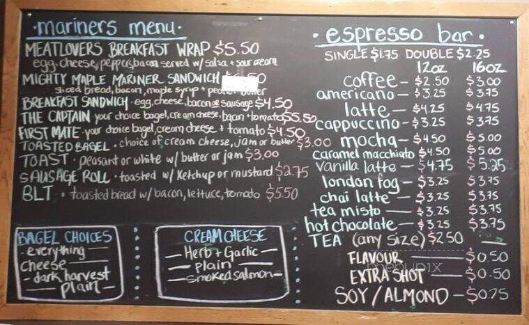 Maple Bay Marina - Duncan, BC menu_pic