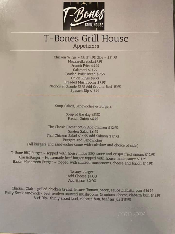 T-Bone's Grill House - Chatham-Kent, ON