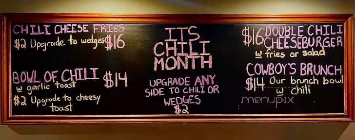The Cow Cafe - Lake Cowichan, BC menu_pic