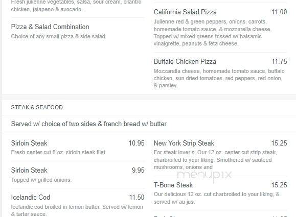 Aunt Mary's Bistro - Rockford, IL menu_pic