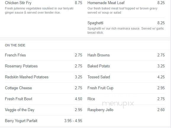 Aunt Mary's Bistro - Rockford, IL menu_pic