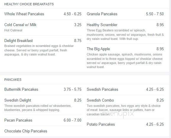 Aunt Mary's Bistro - Rockford, IL menu_pic