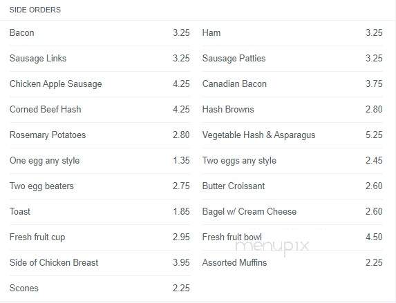 Aunt Mary's Bistro - Rockford, IL menu_pic