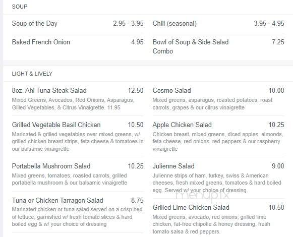 Aunt Mary's Bistro - Rockford, IL menu_pic