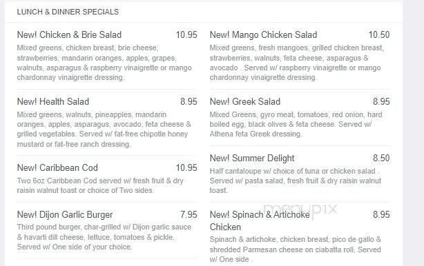 Aunt Mary's Bistro - Rockford, IL menu_pic