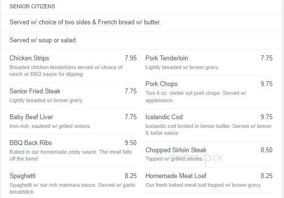 Aunt Mary's Bistro - Rockford, IL menu_pic