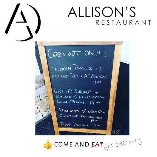 Allison's Restaurant - Crofton, MD menu_pic