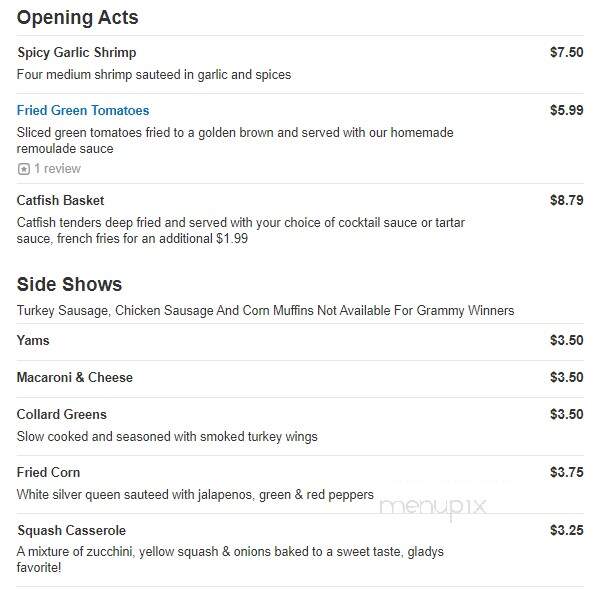 Gladys Knight Chicken & Waffle - Upper Marlboro, MD menu_pic