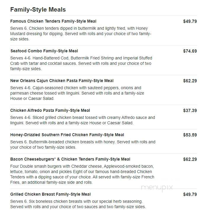 O'Charley's - Acworth, GA menu_pic