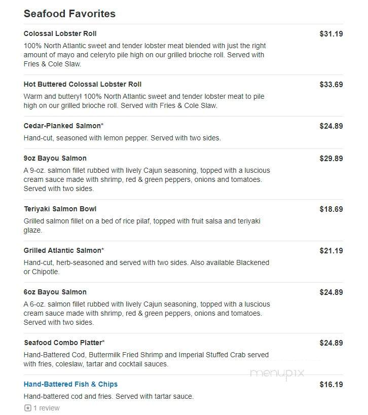 O'Charley's - Acworth, GA menu_pic