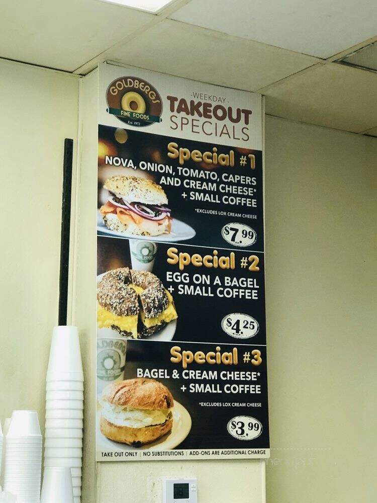 Goldberg's Bagel Co & Deli - Dunwoody, GA menu_pic