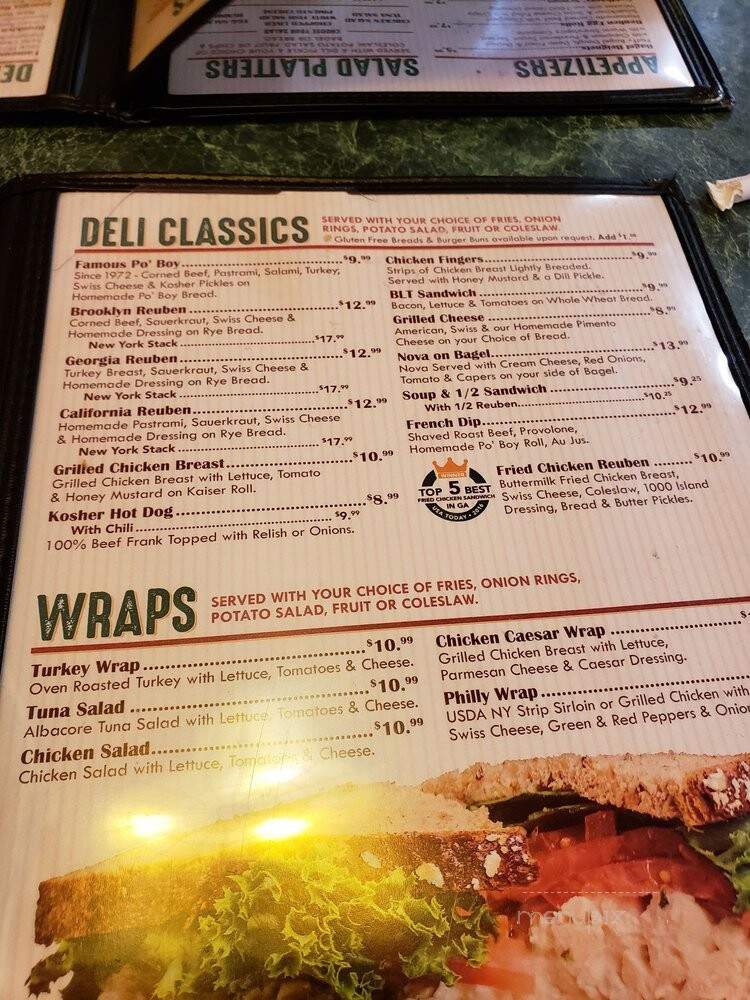 Goldberg's Bagel Co & Deli - Dunwoody, GA menu_pic