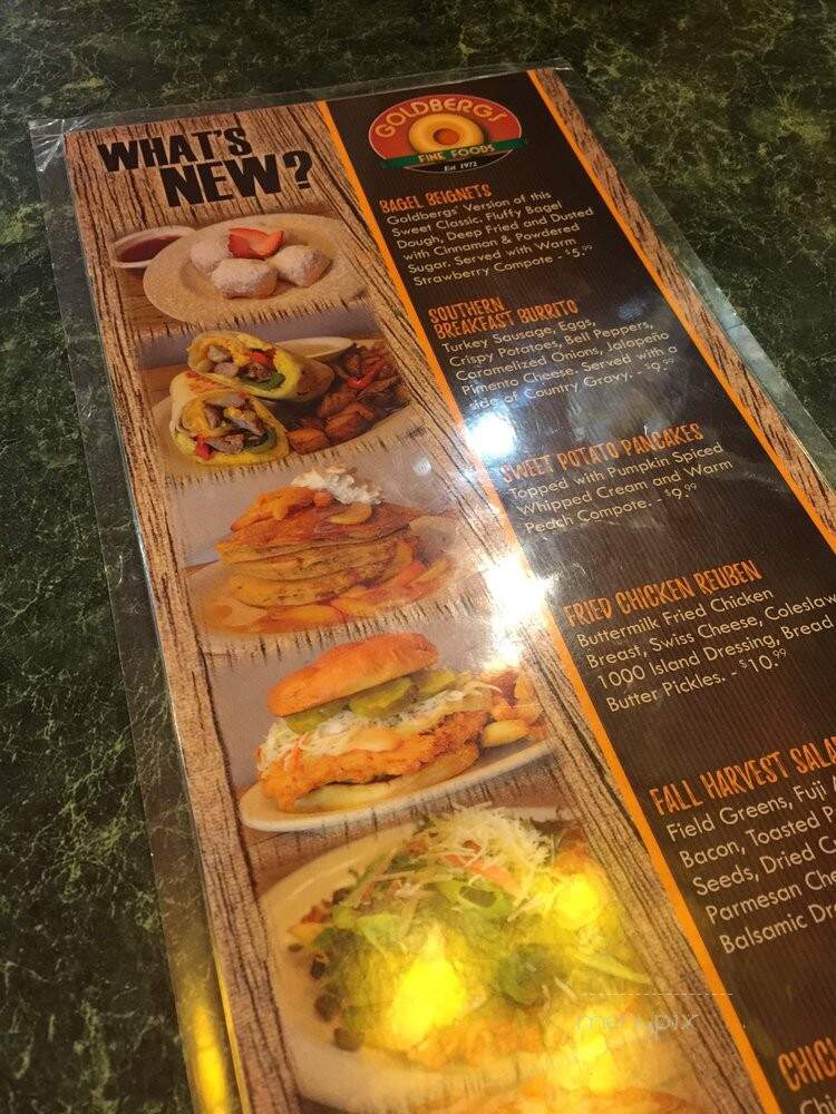 Goldberg's Bagel Co & Deli - Dunwoody, GA menu_pic