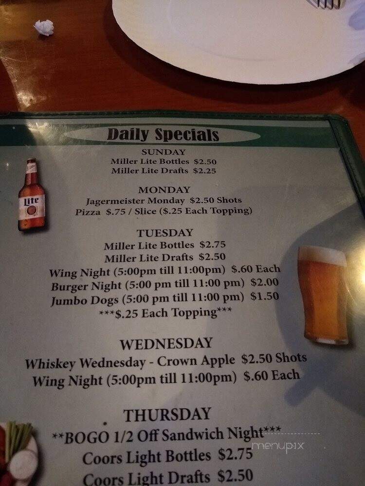 Fireside Inn - Pittsburgh, PA menu_pic