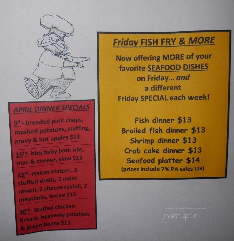 P J's Deli - Bridgeville, PA menu_pic
