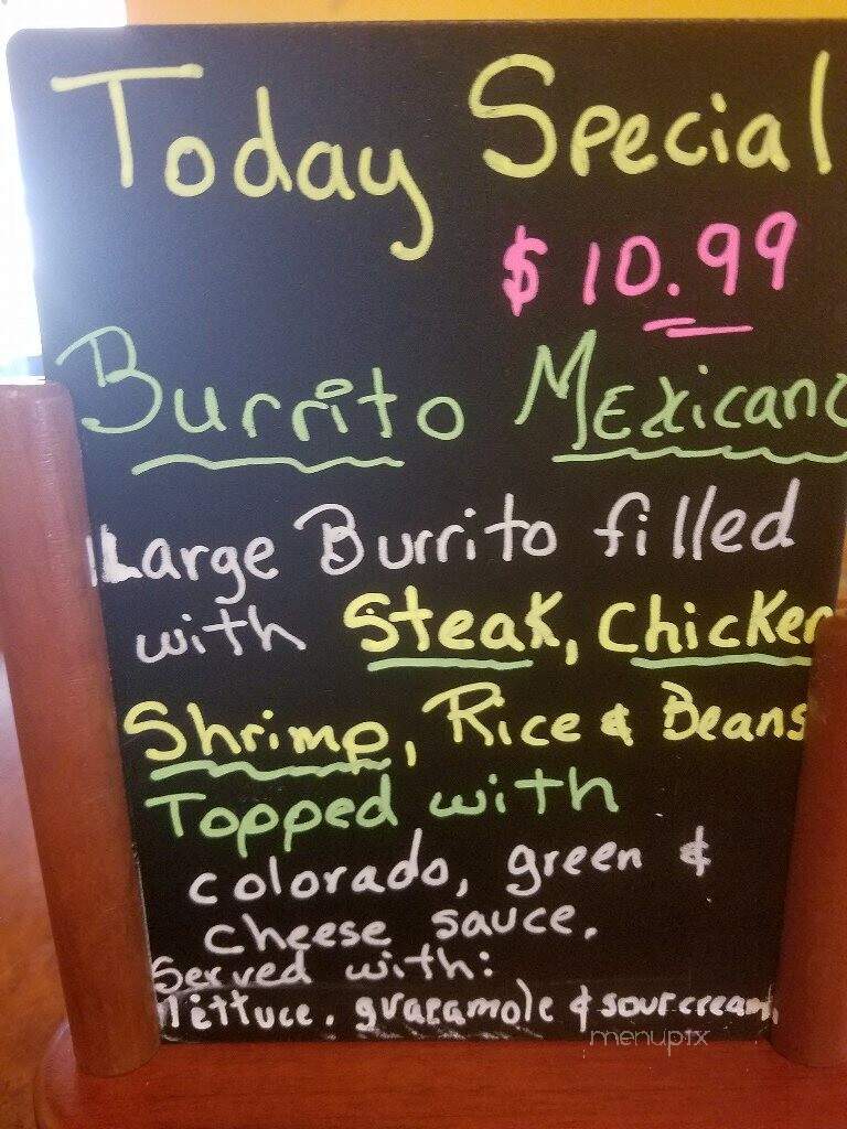 Pancho's Mexican Buffet - Maryville, TN menu_pic