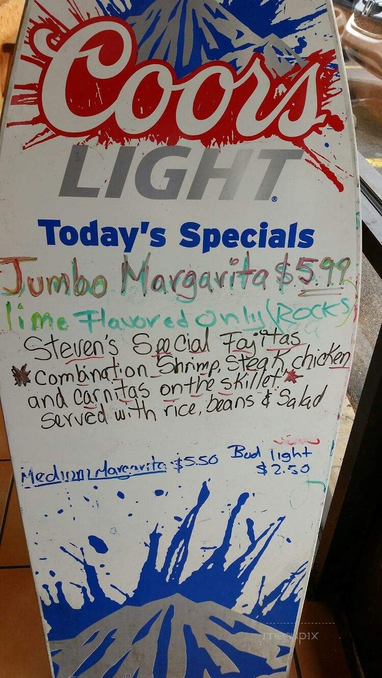 Pancho's Mexican Buffet - Maryville, TN menu_pic