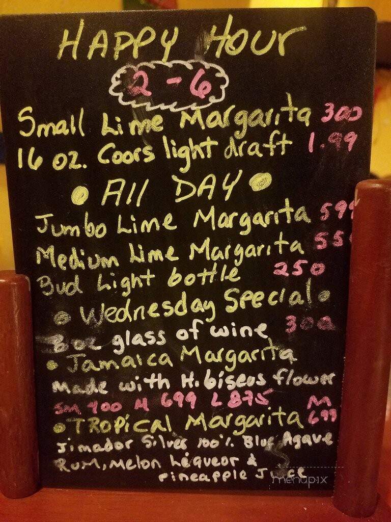 Pancho's Mexican Buffet - Maryville, TN menu_pic