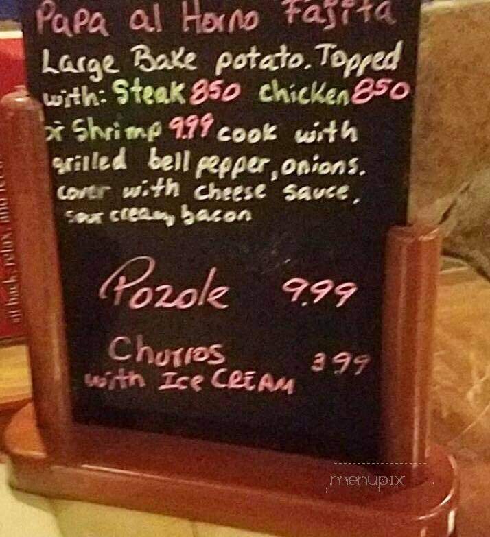 Pancho's Mexican Buffet - Maryville, TN menu_pic
