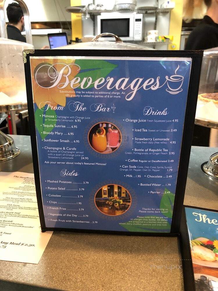 Sunflower Bakery - Galveston, TX menu_pic