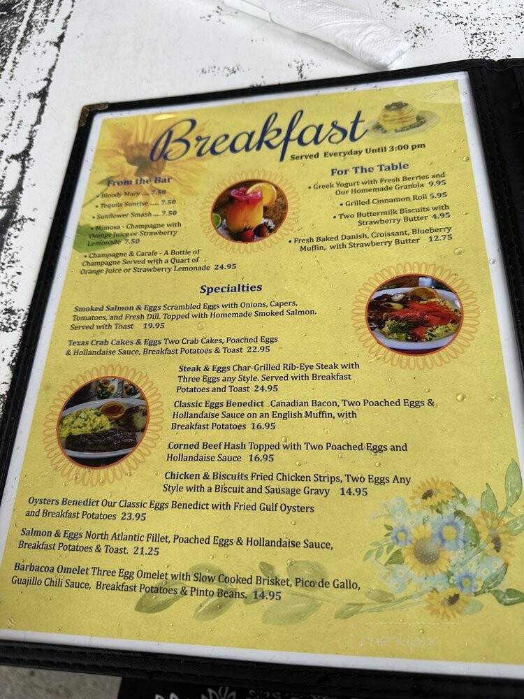 Sunflower Bakery - Galveston, TX menu_pic