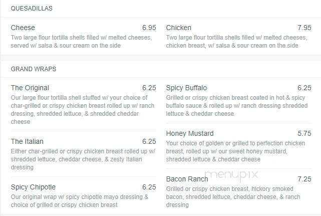 Circle B Recreation - Cedarburg, WI menu_pic