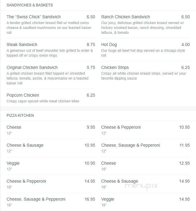 Circle B Recreation - Cedarburg, WI menu_pic