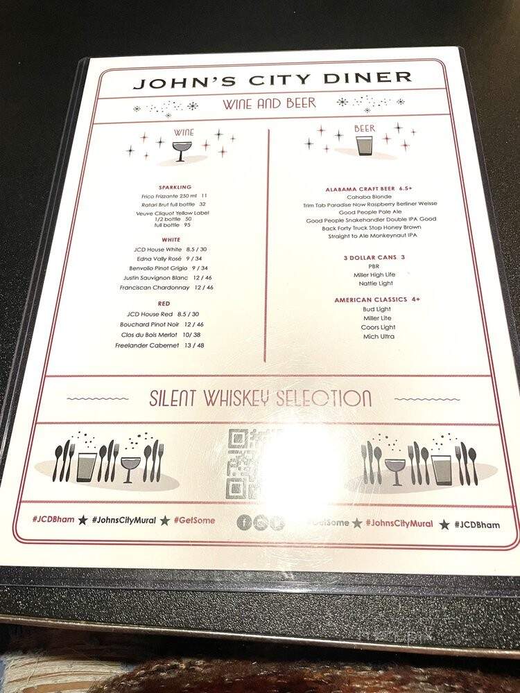 John's City Diner - Birmingham, AL menu_pic