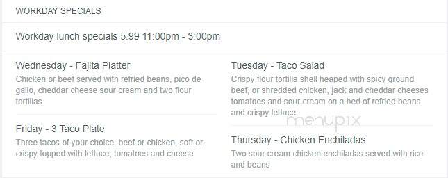 Colorado Grill - Hot Springs, AR menu_pic