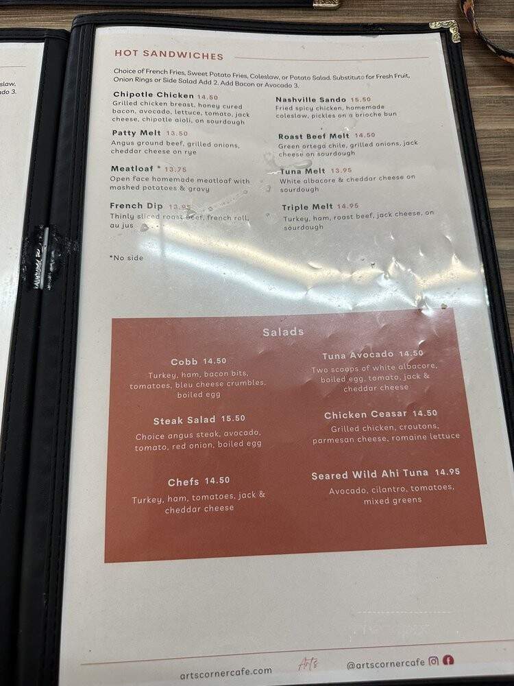 Art's Corner Cafe - Ventura, CA menu_pic