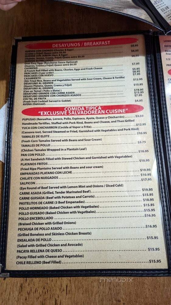 Metapan Restaurant - Van Nuys, CA menu_pic