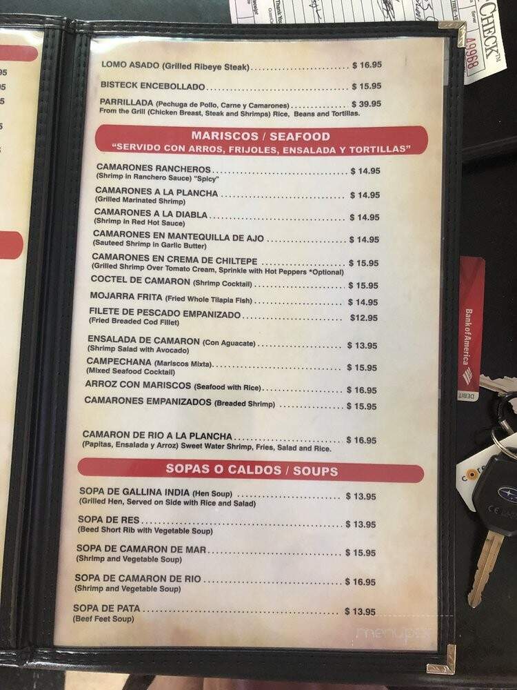 Metapan Restaurant - Van Nuys, CA menu_pic