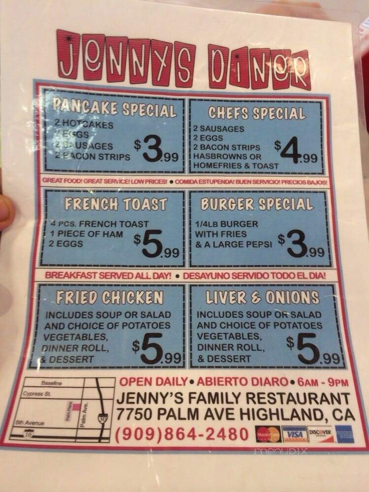 Jenny's Family Restaurant - Highland, CA