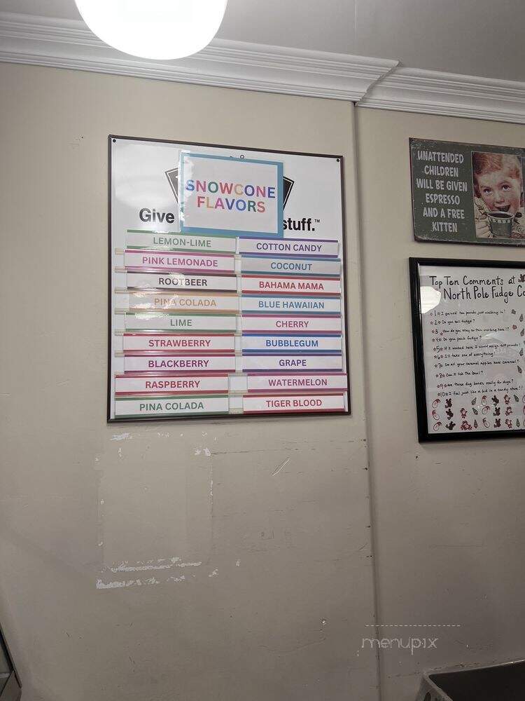 North Pole Fudge Co - Big Bear Lake, CA menu_pic