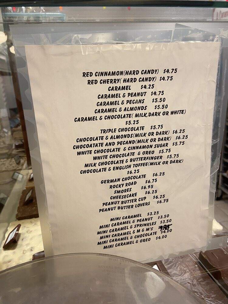 North Pole Fudge Co - Big Bear Lake, CA menu_pic