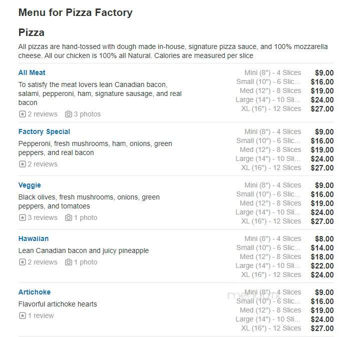 Pizza Factory - Susanville, CA
