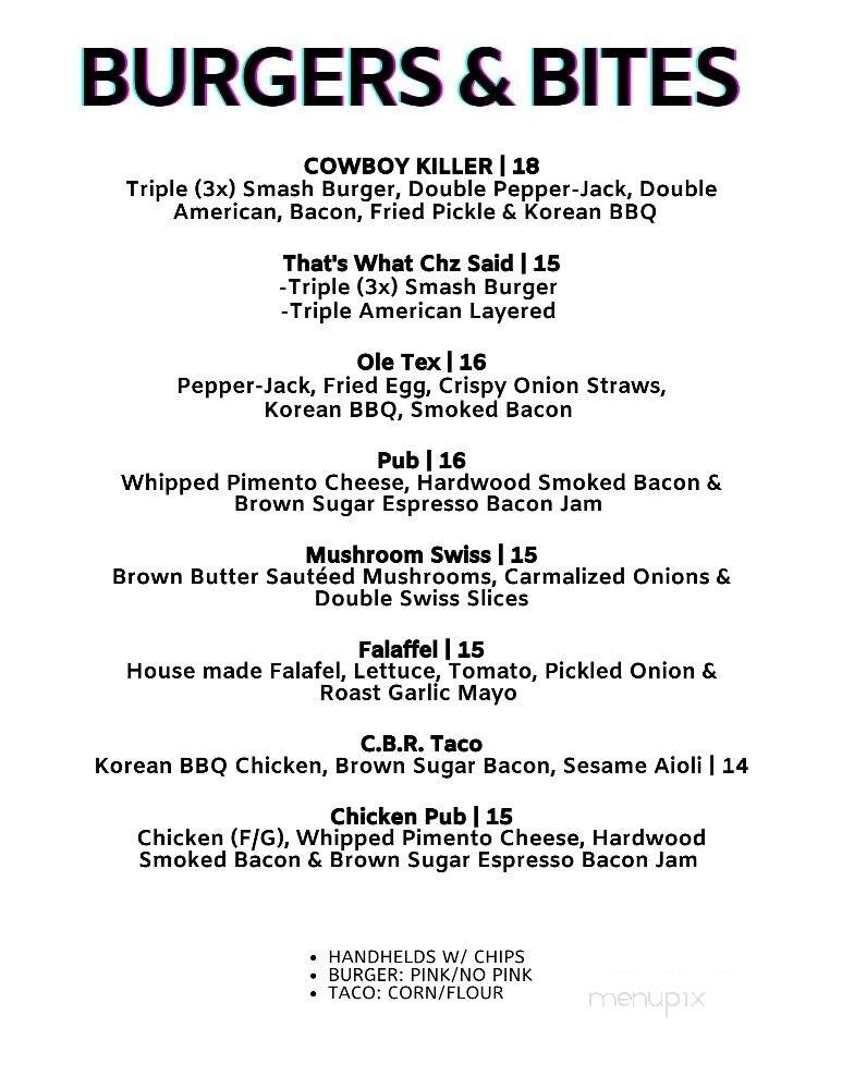 Cody's - Bridgeport, WV menu_pic