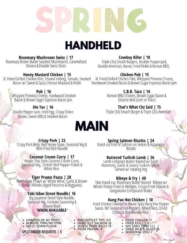 Cody's - Bridgeport, WV menu_pic