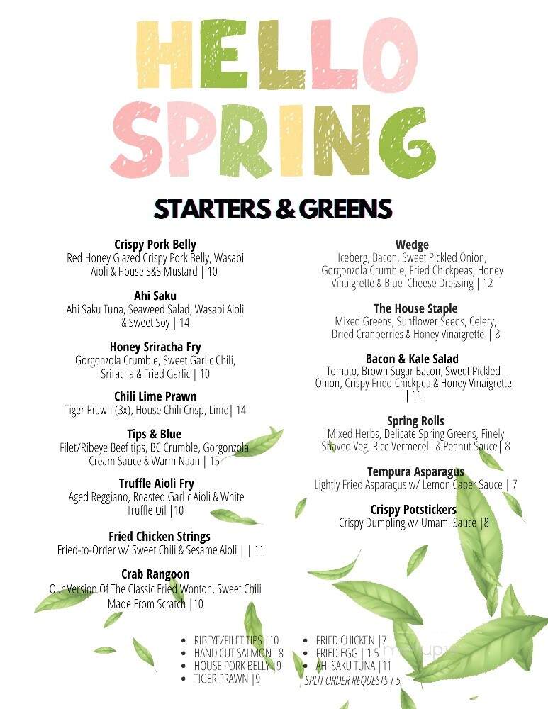 Cody's - Bridgeport, WV menu_pic