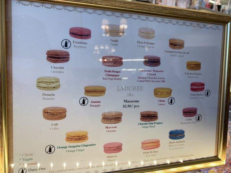 Laduree - Washington, DC menu_pic