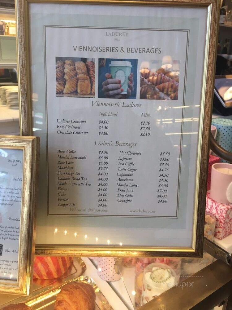 Laduree - Washington, DC menu_pic