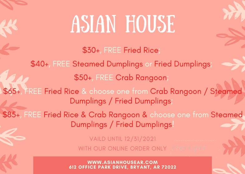 Asian House - Bryant, AR menu_pic