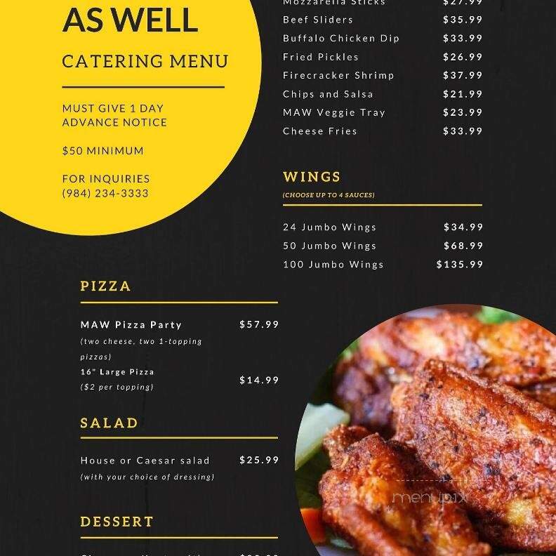 Might As Well Bar & Grill - Chapel Hill, NC menu_pic