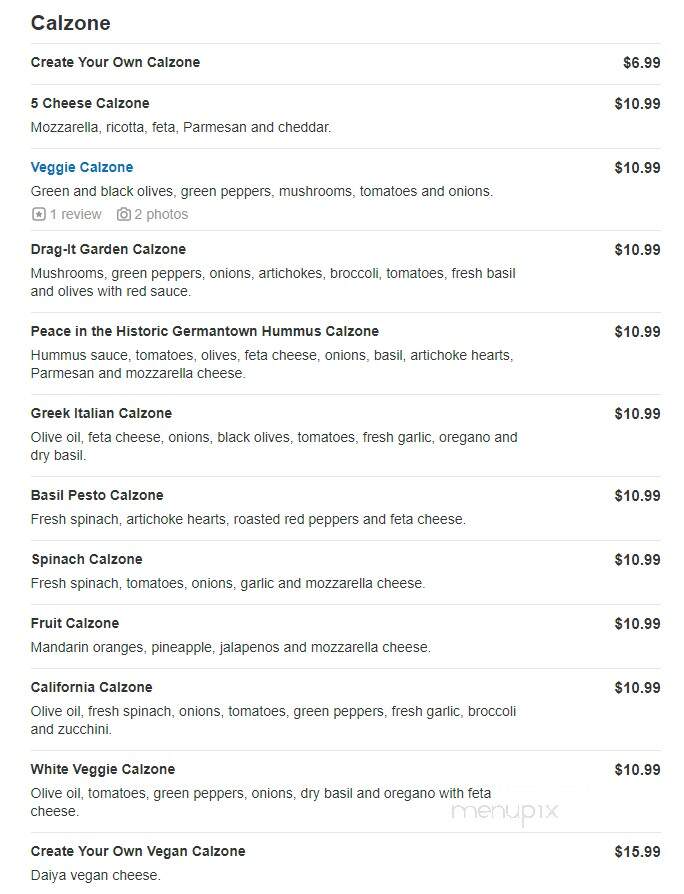 Romeo's Pizza & Bistro - College Park, GA menu_pic
