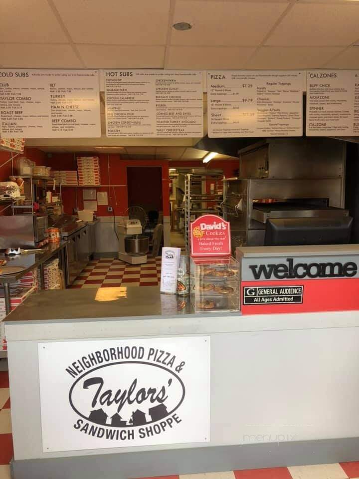Taylor's Neighborhood Pizza and Sandwich Shoppe - Endicott, NY menu_pic